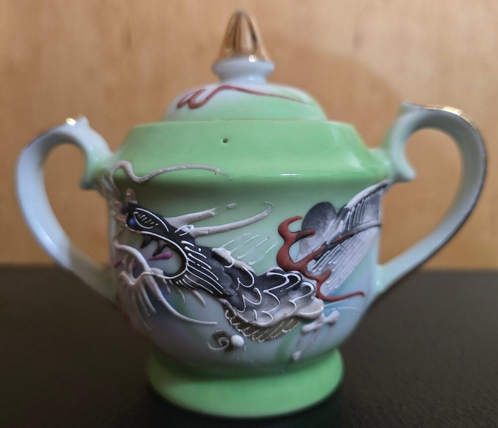 Dragon Sugar Bowl With Lid